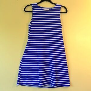 Jude Connally’s Beth Dress - Pockets-Royal Blue and White - XS -Machine Washable